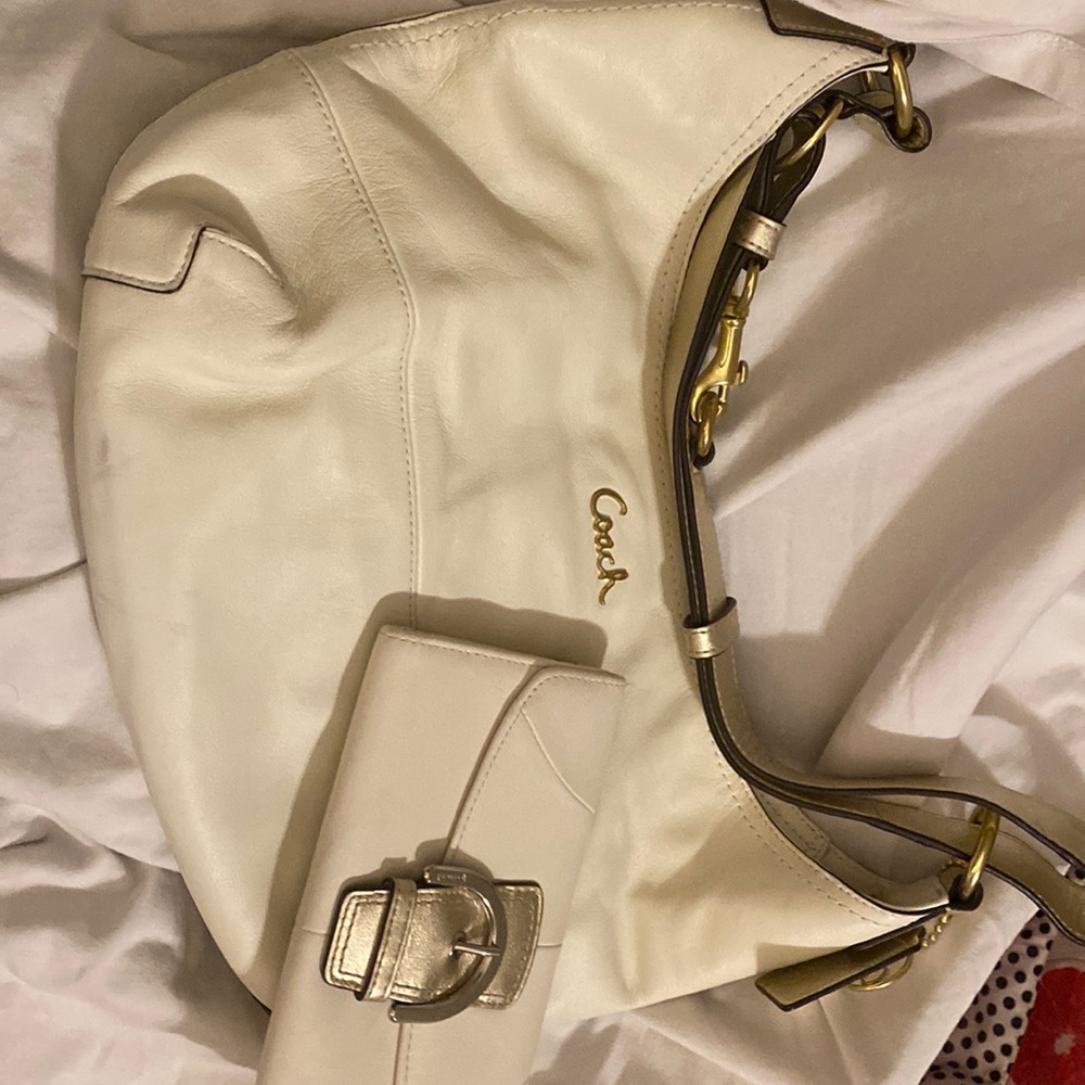 Matching Coach Handbag and Wallet Set